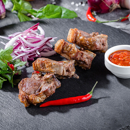Шашлык из бараньей почечной части