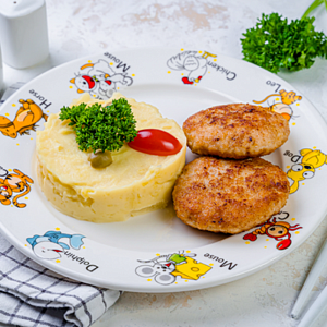 Детские куриные котлеты жареные